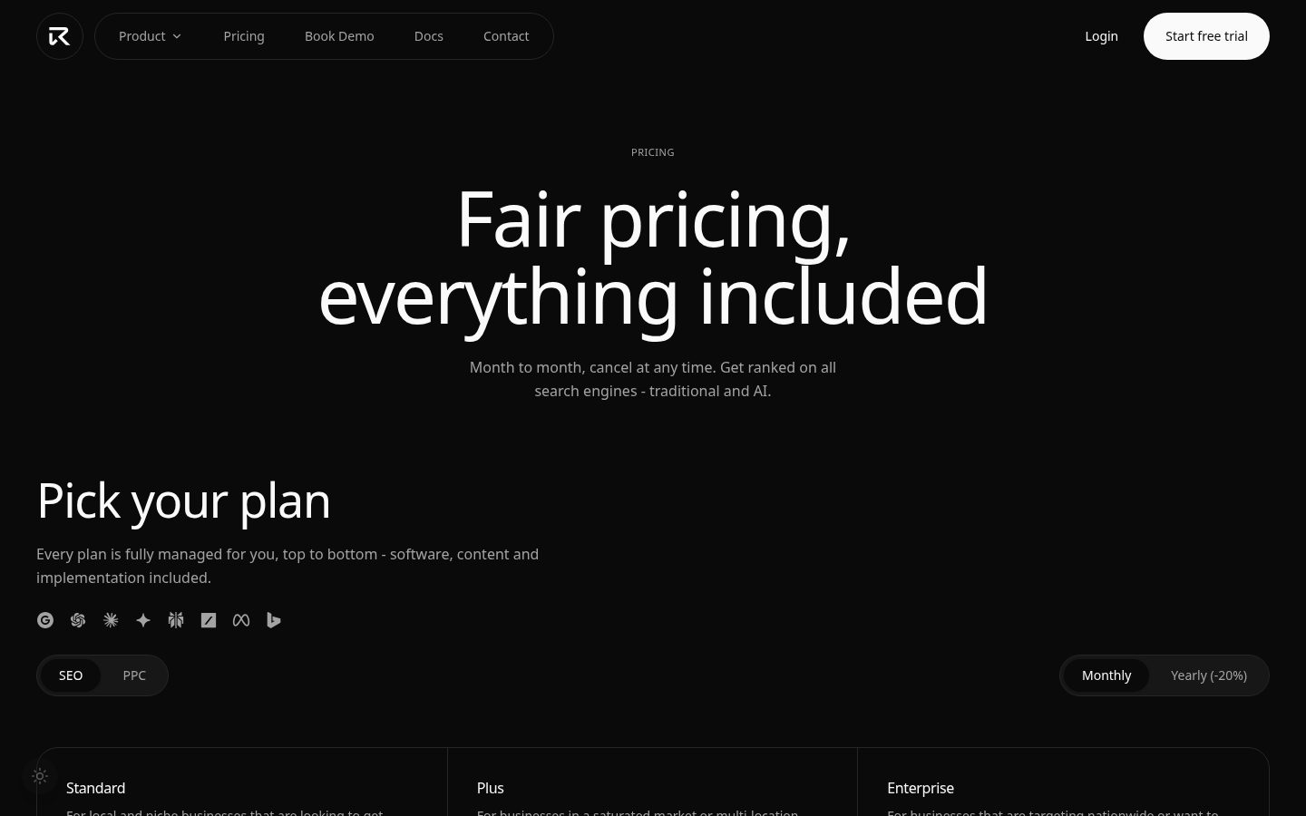 Ranked Pricing