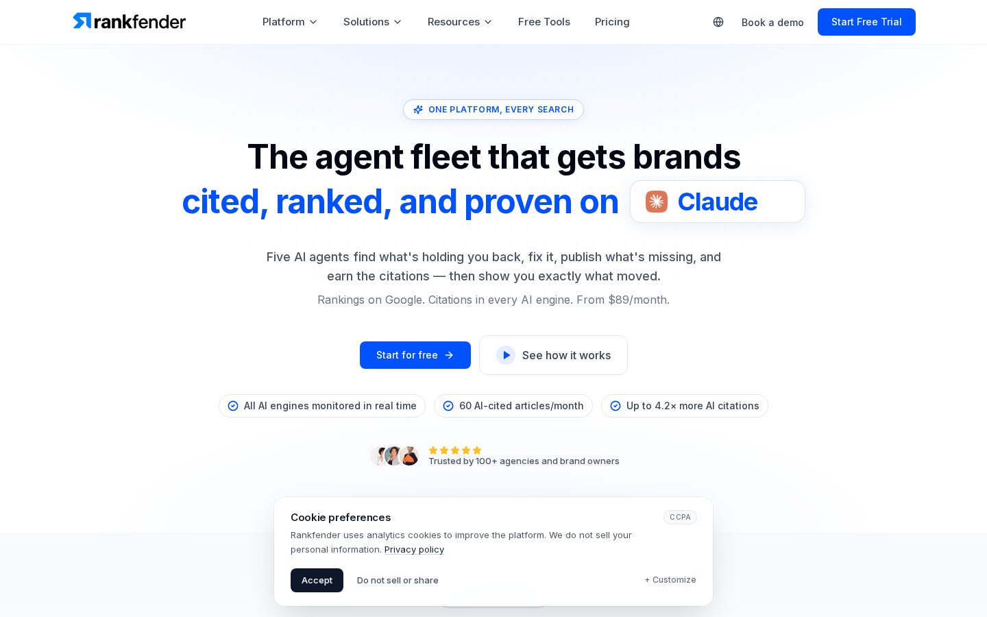 Rankfender Homepage