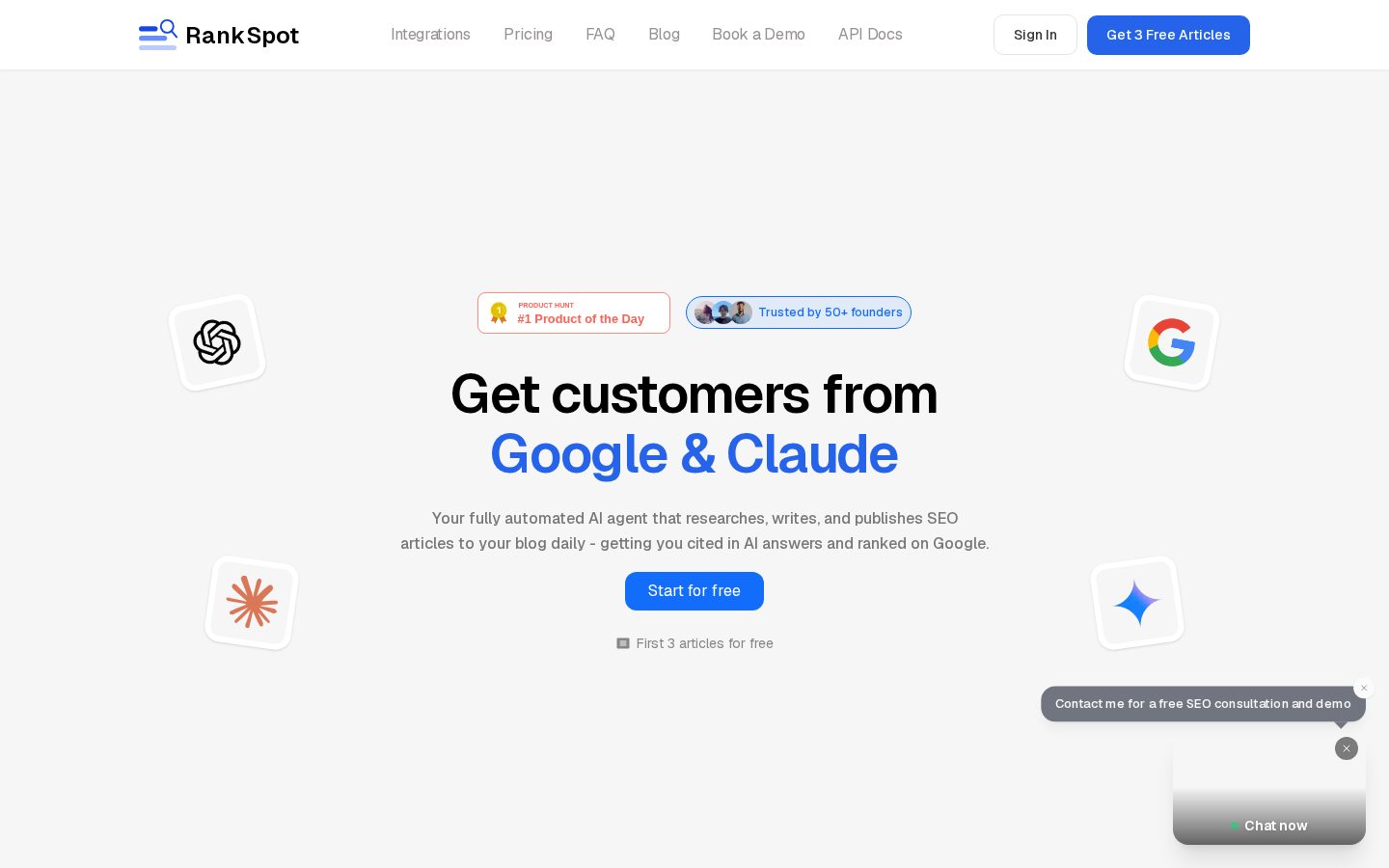 RankSpot Homepage