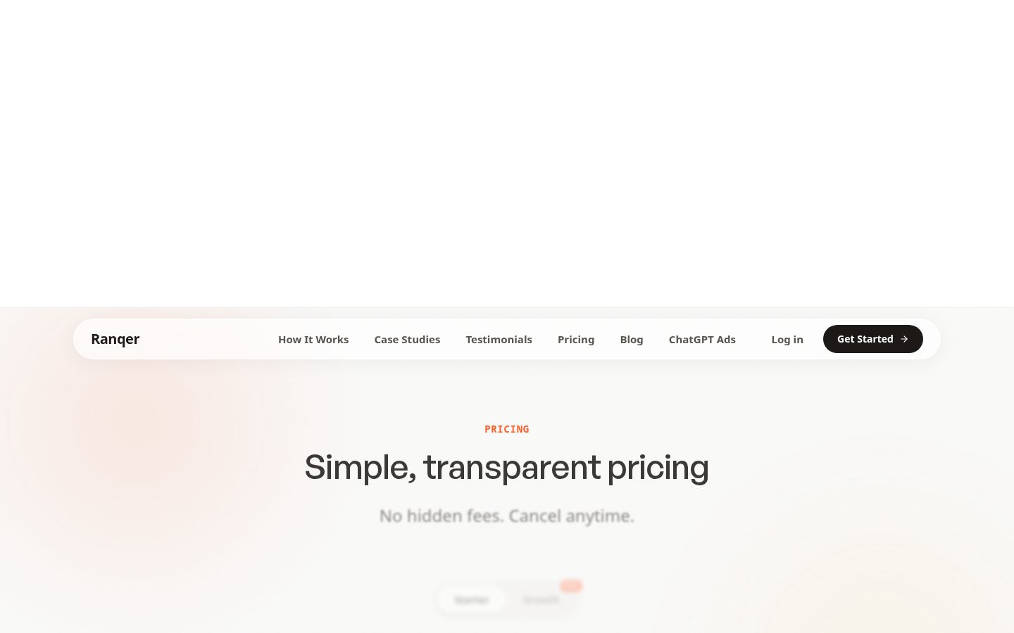 Ranqer Pricing