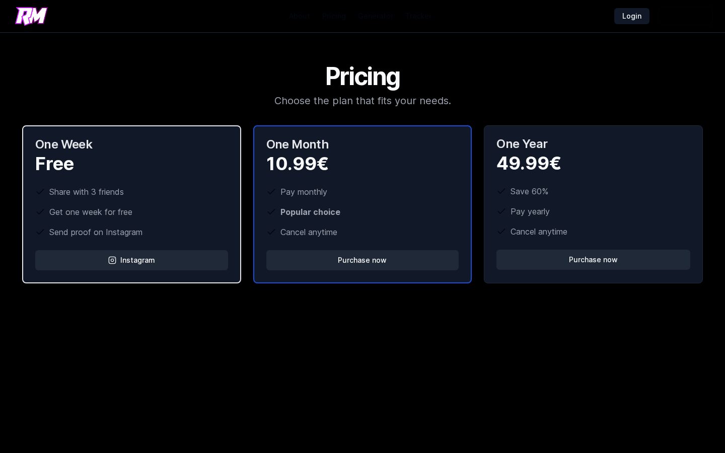 Rapid Muscle Pricing