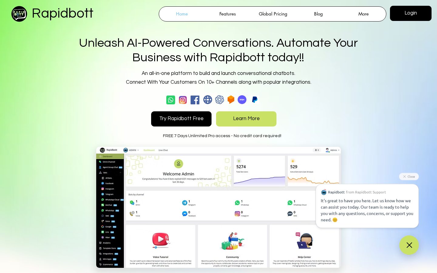 Rapidbott Homepage