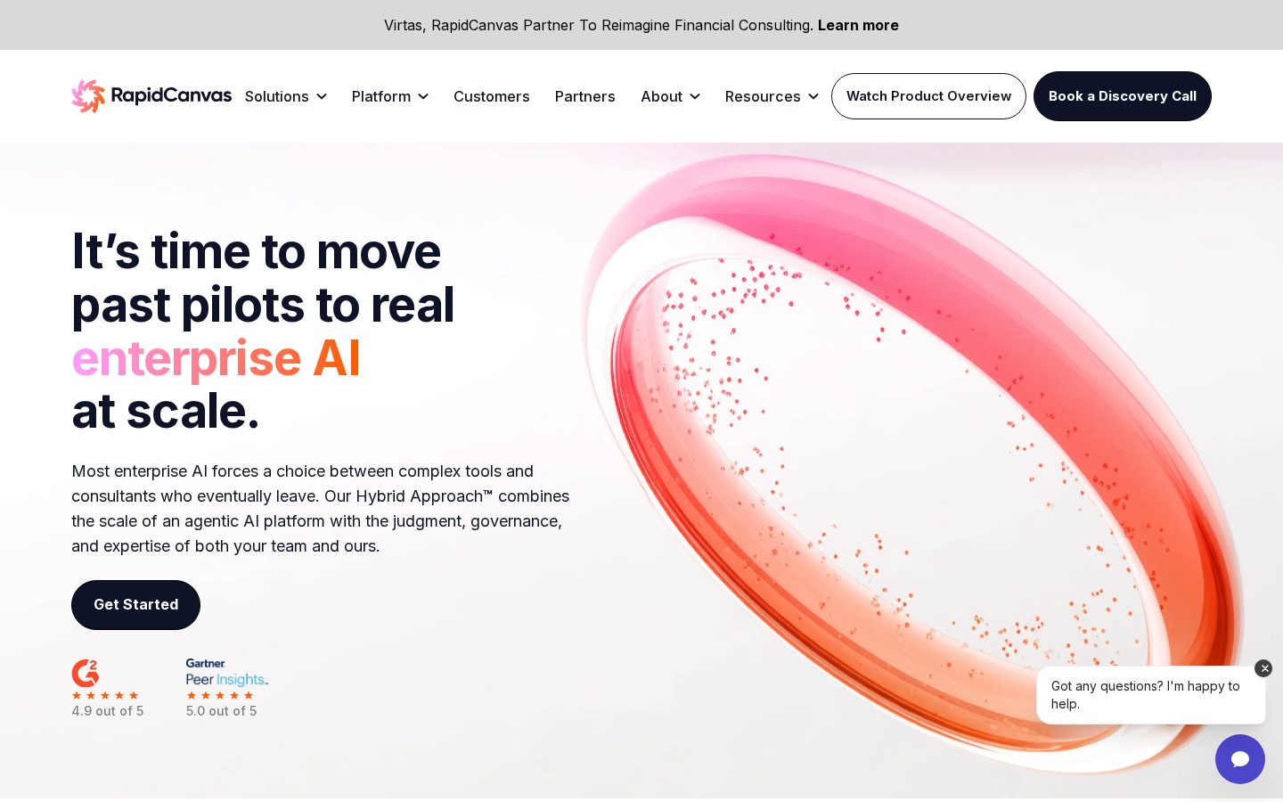 RapidCanvas Homepage