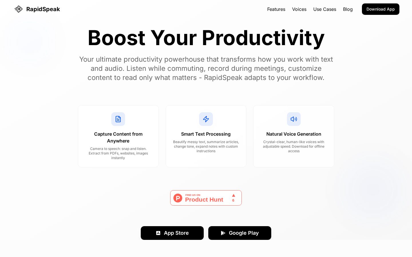 RapidSpeak Homepage