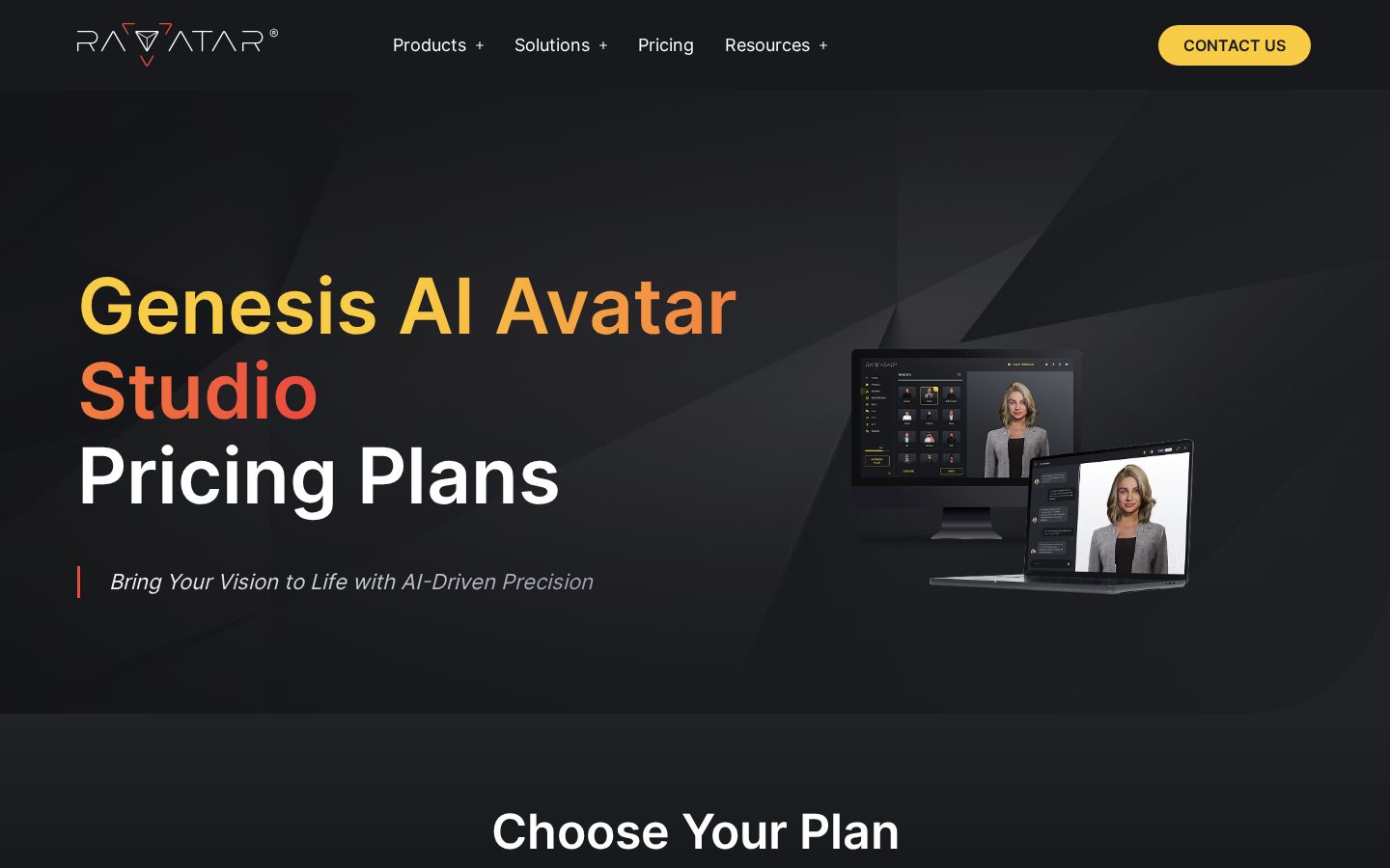 RAVATAR Pricing