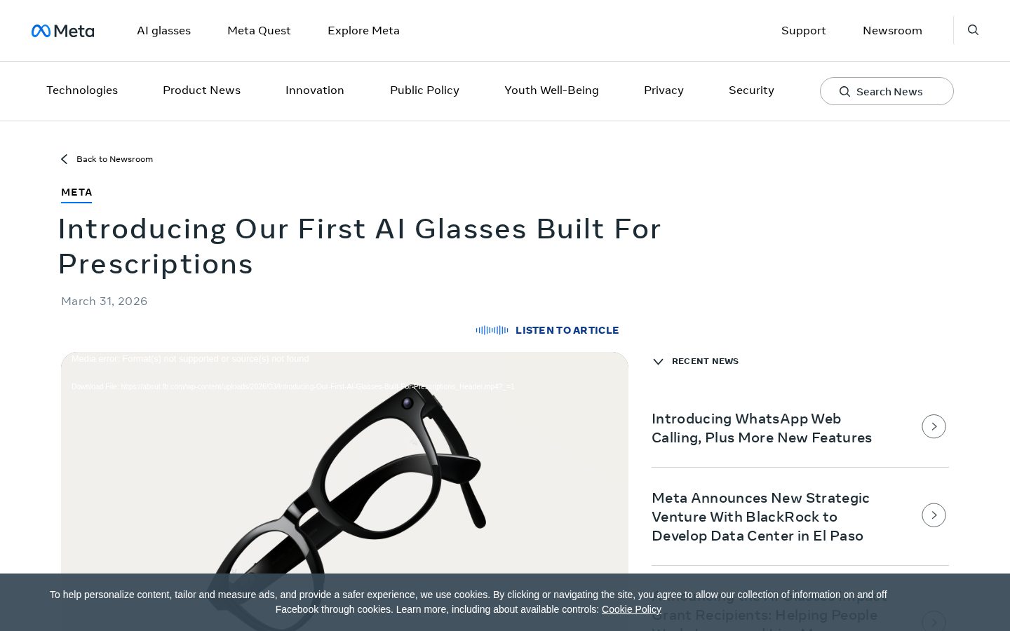 Ray-Ban Meta G2 Blayzer & Scriber Optics Homepage