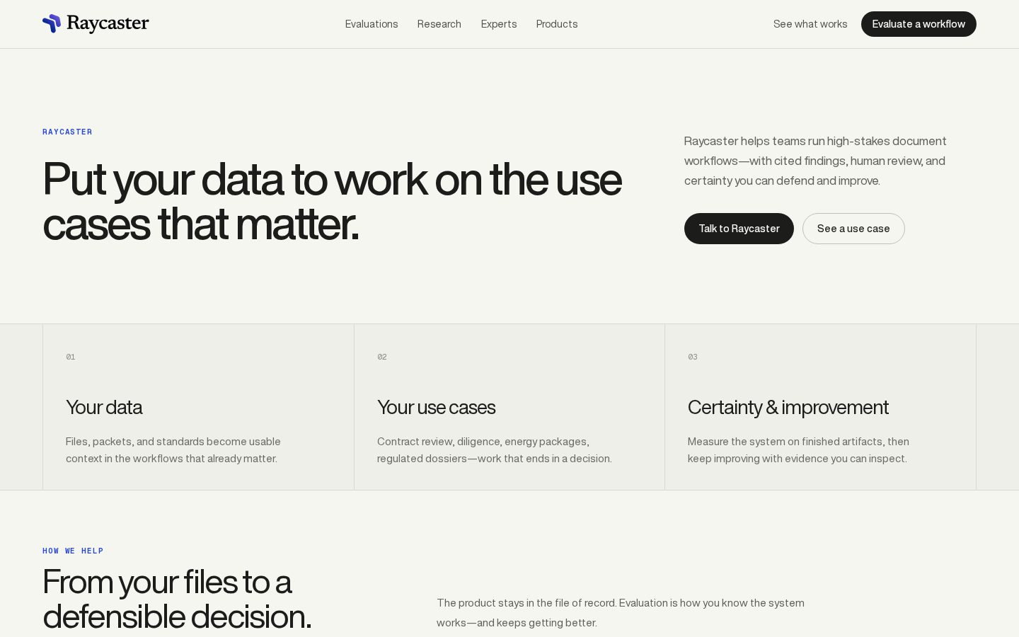 Raycaster Homepage
