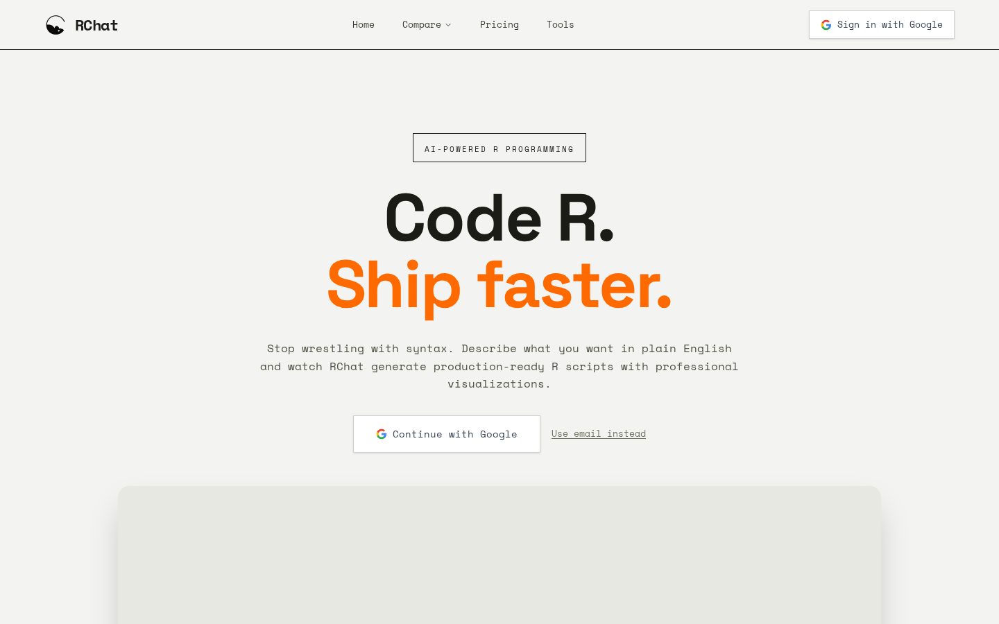 RChat.dev Homepage