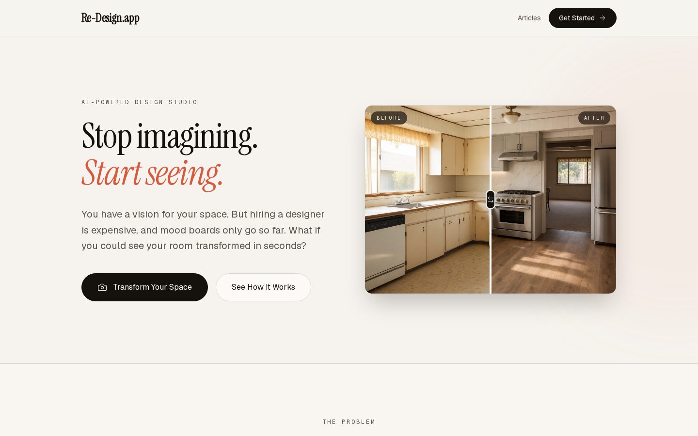 Re-Design Homepage