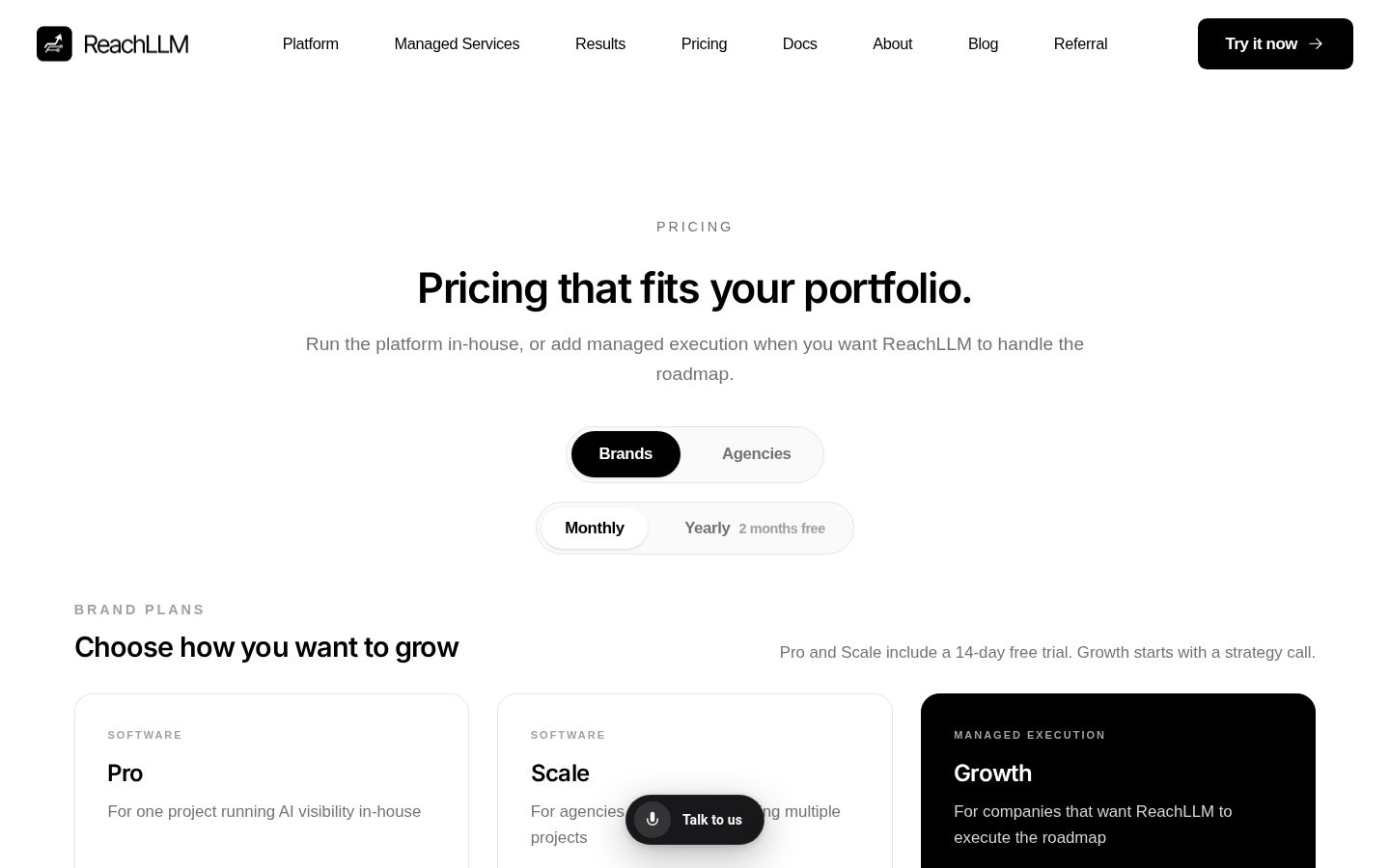 ReachLLM Pricing