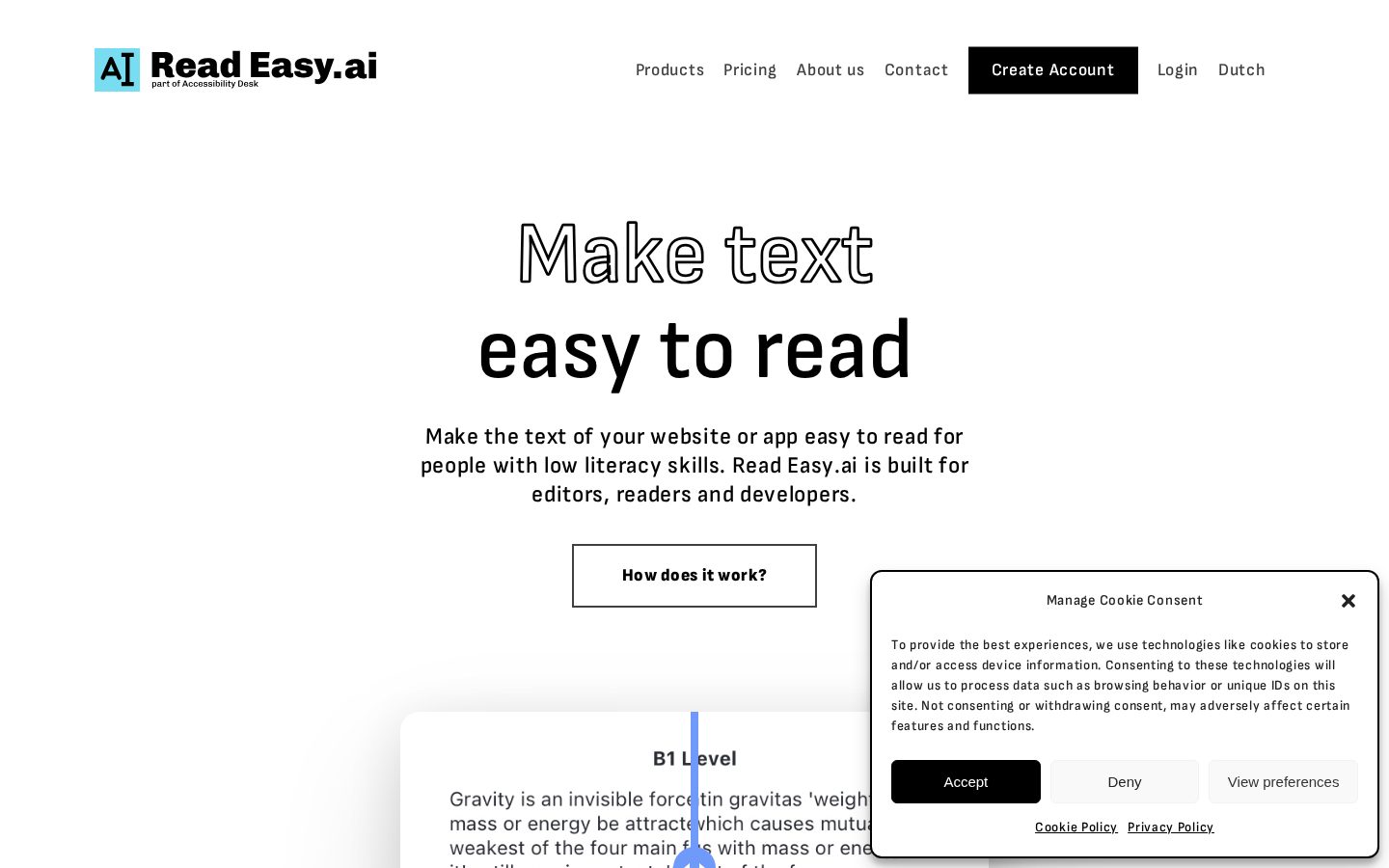 Read Easy.ai Homepage