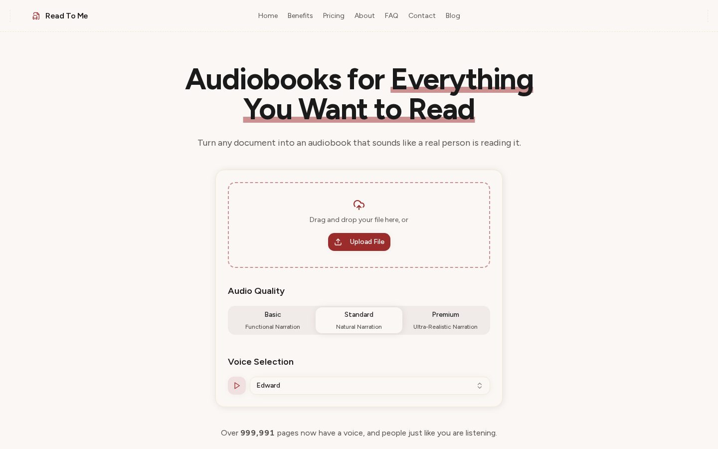 Read To Me Homepage