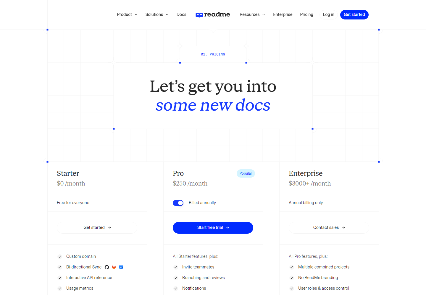 ReadMe pricing