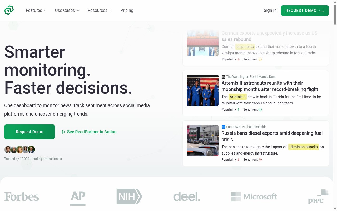 ReadPartner homepage