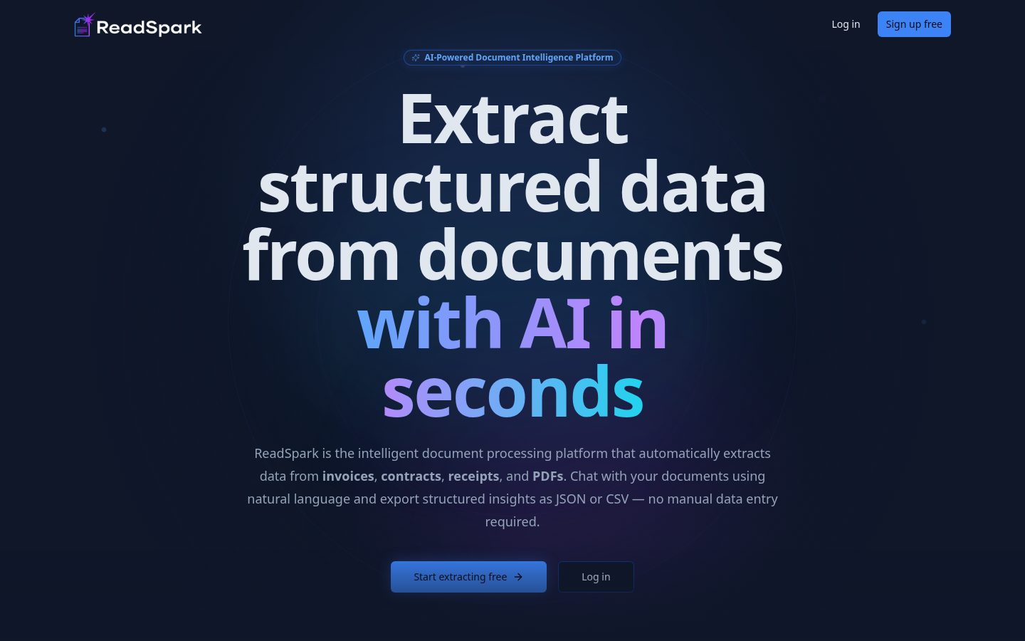 ReadSpark Homepage