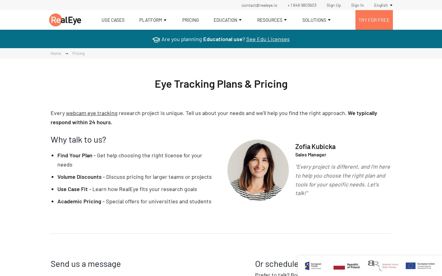RealEye Pricing
