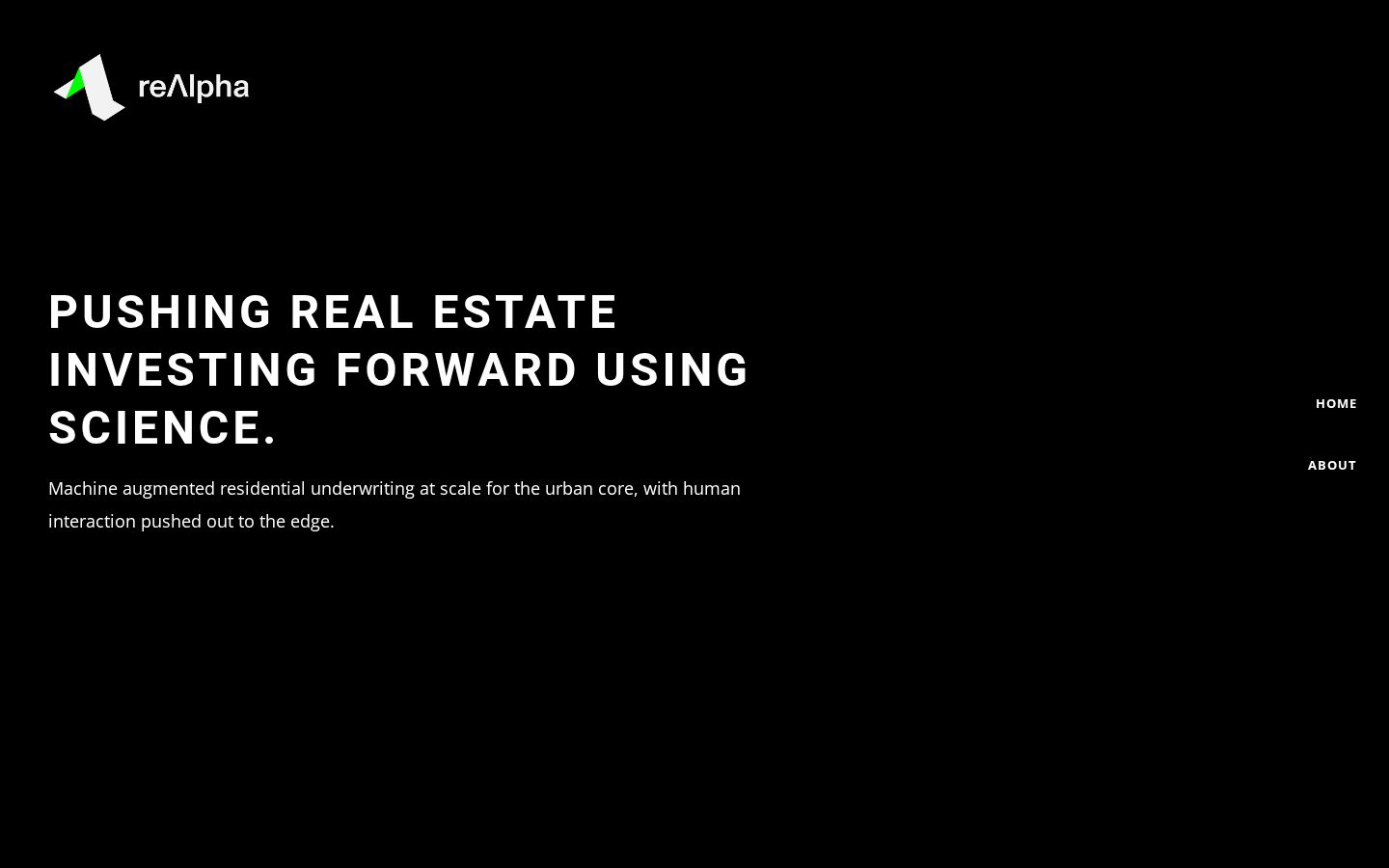 reAlpha Homepage