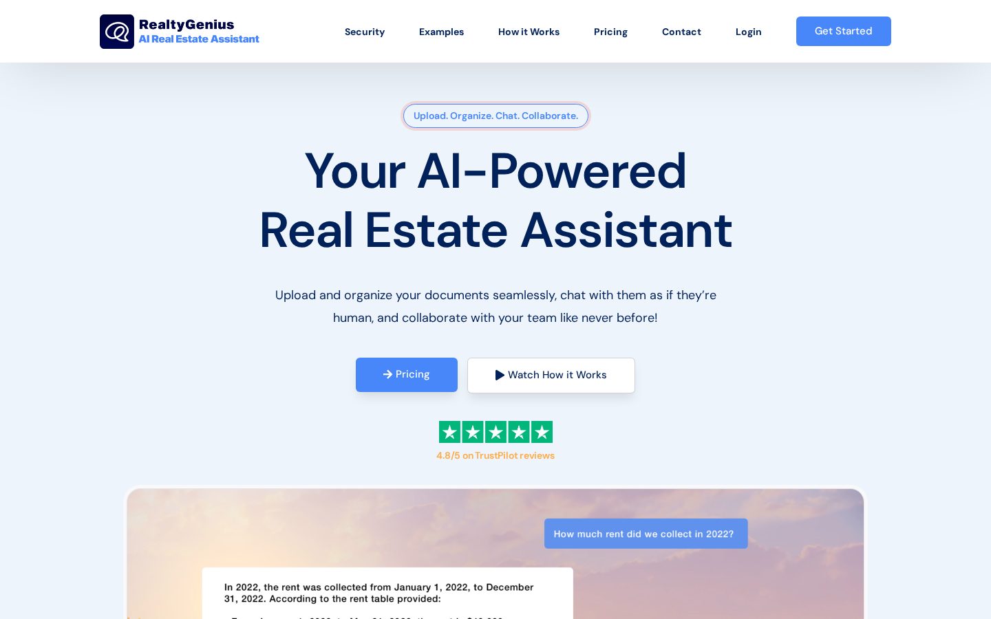 RealtyGenius.AI Homepage
