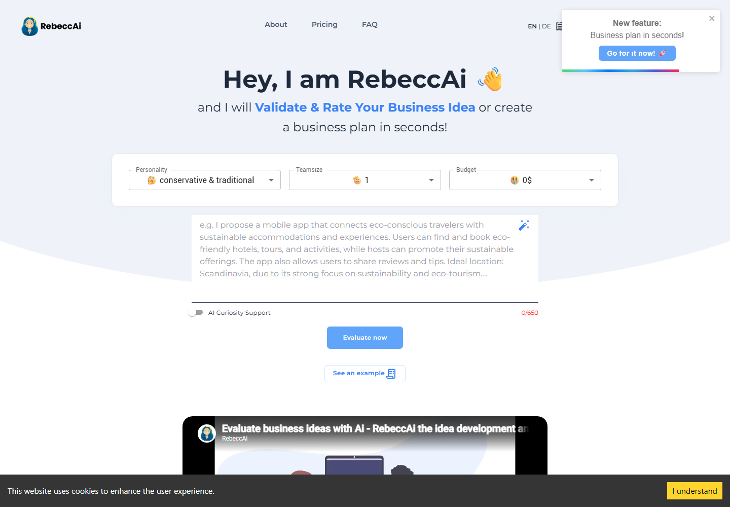 RebeccAi homepage