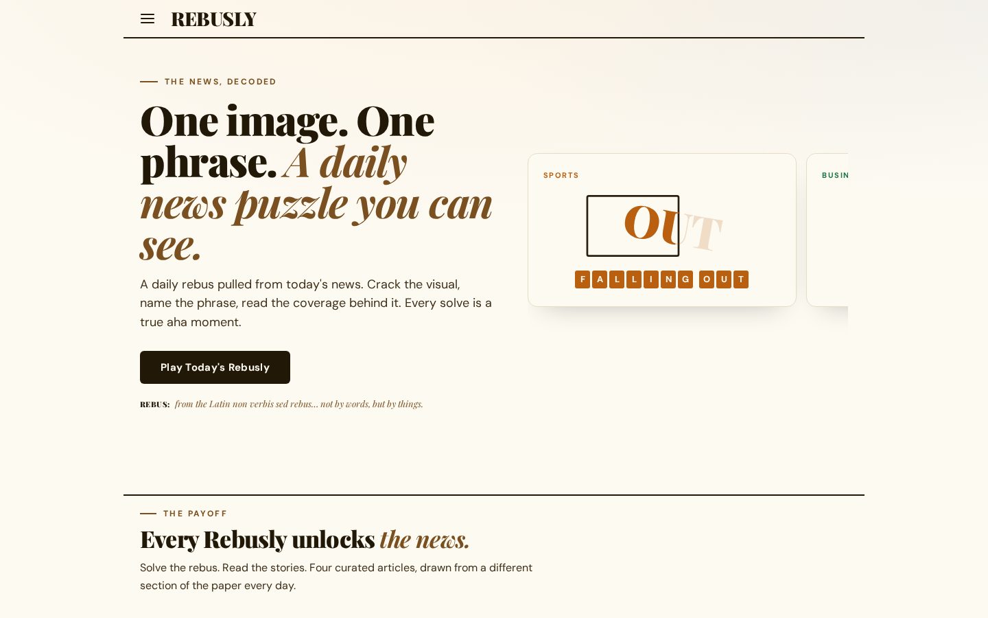 Rebusly Homepage