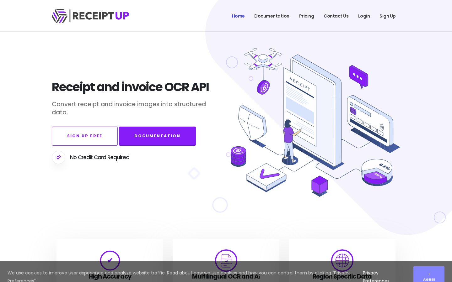 ReceiptUp Homepage