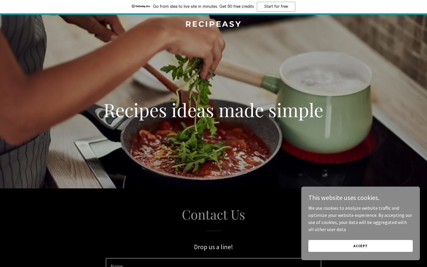 Recipeasy Homepage