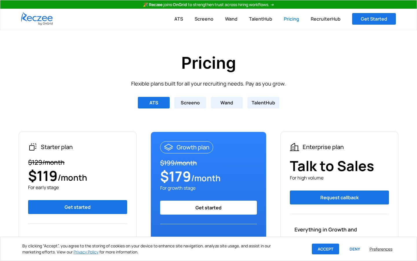 Reczee Pricing