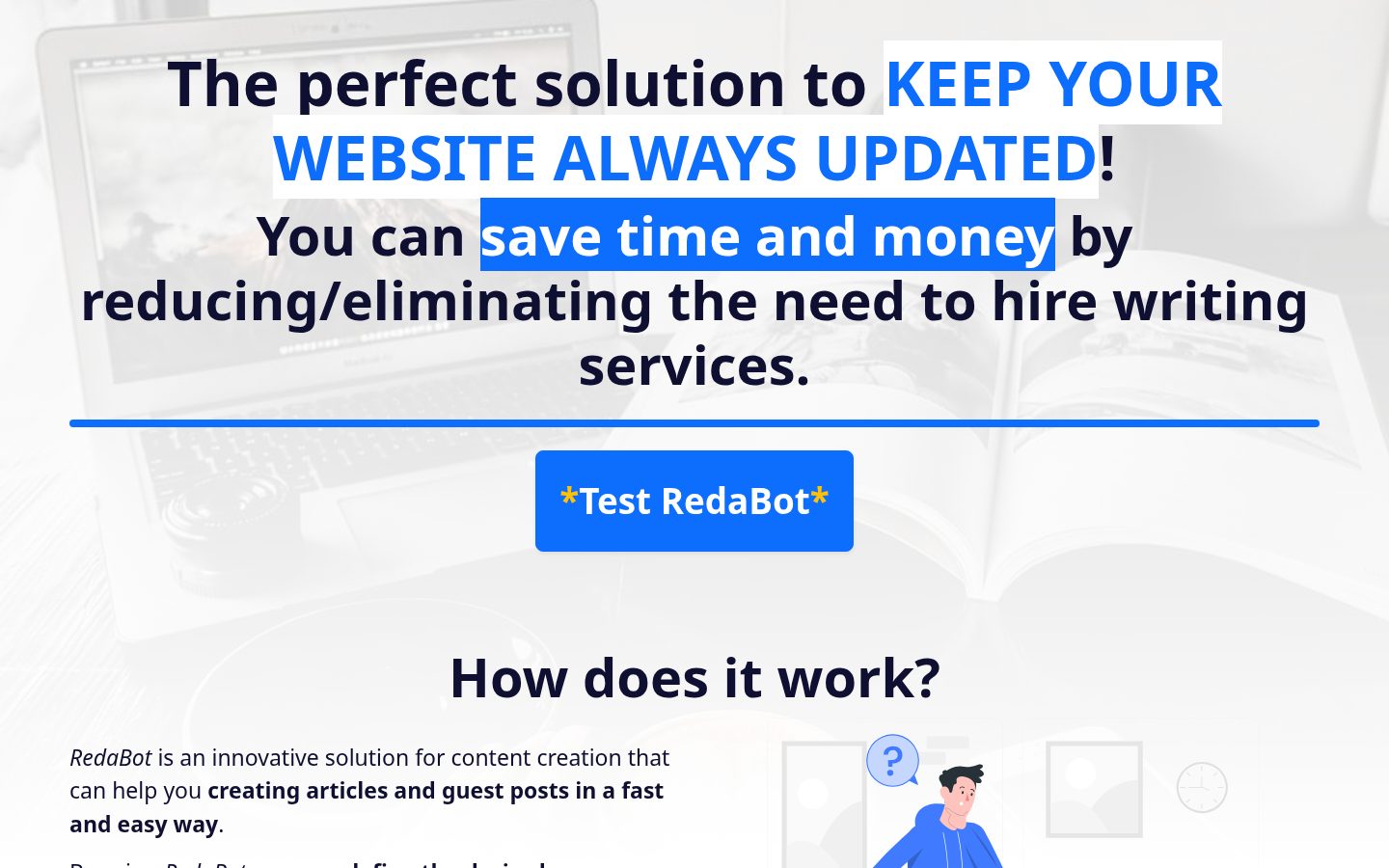 RedaBot Homepage