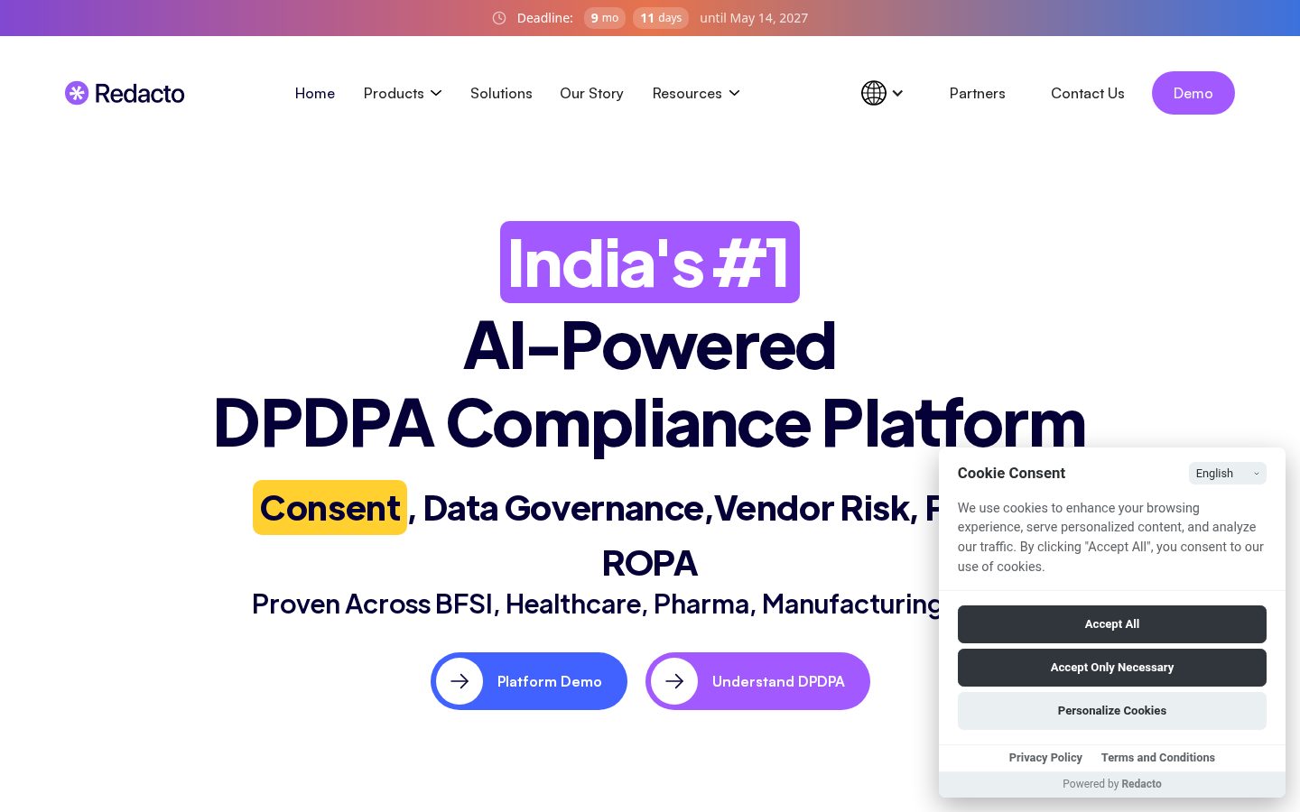 Redacto Homepage