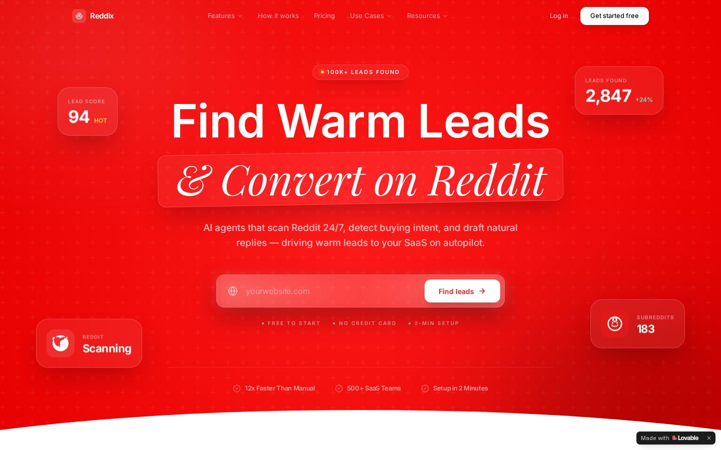 Reddix Homepage