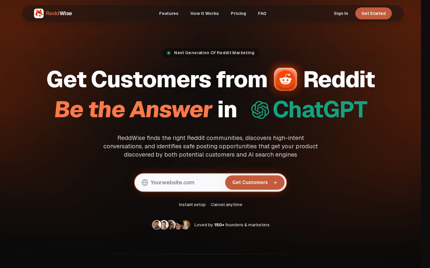 ReddWise Homepage