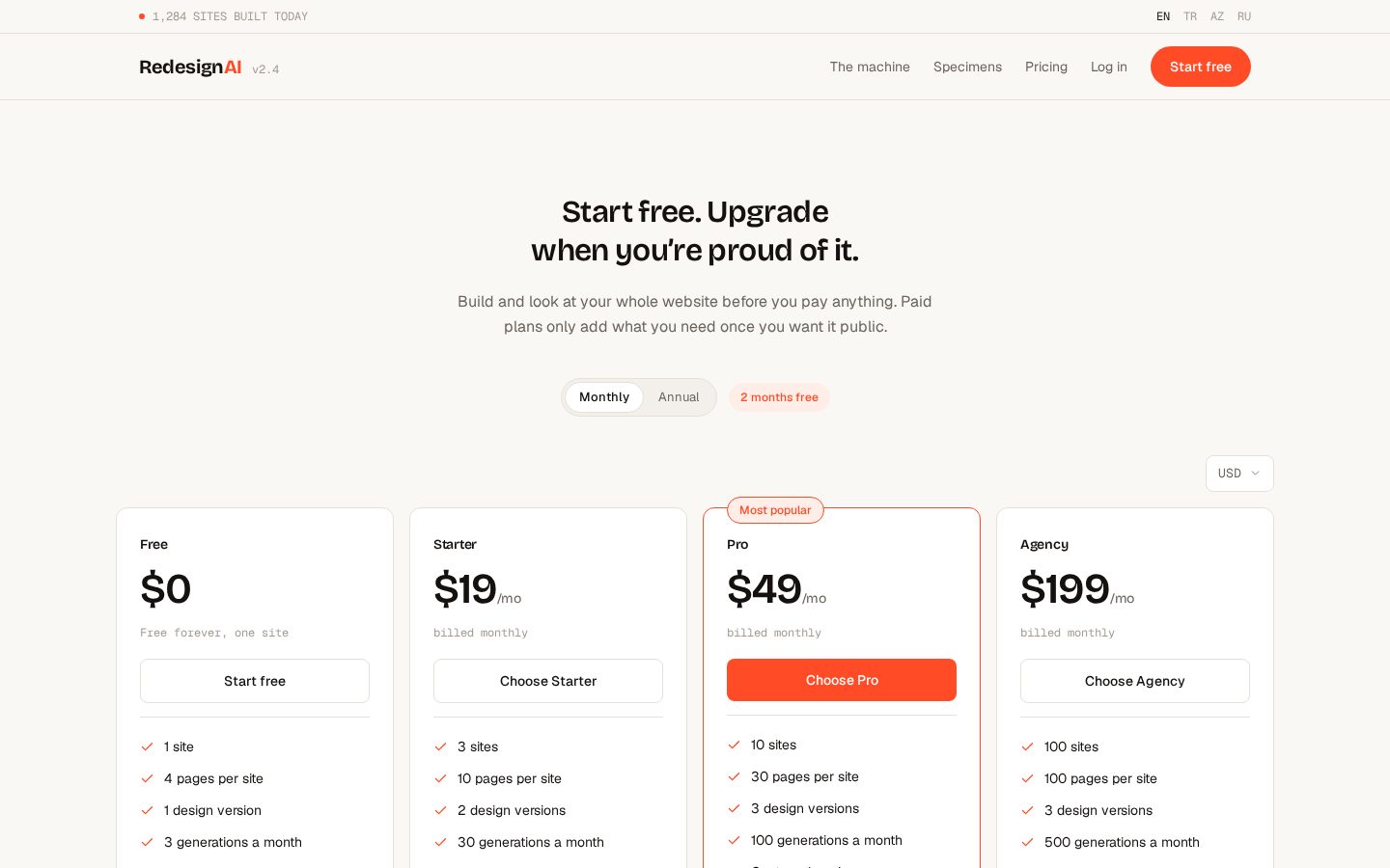 Redesign AI Pricing