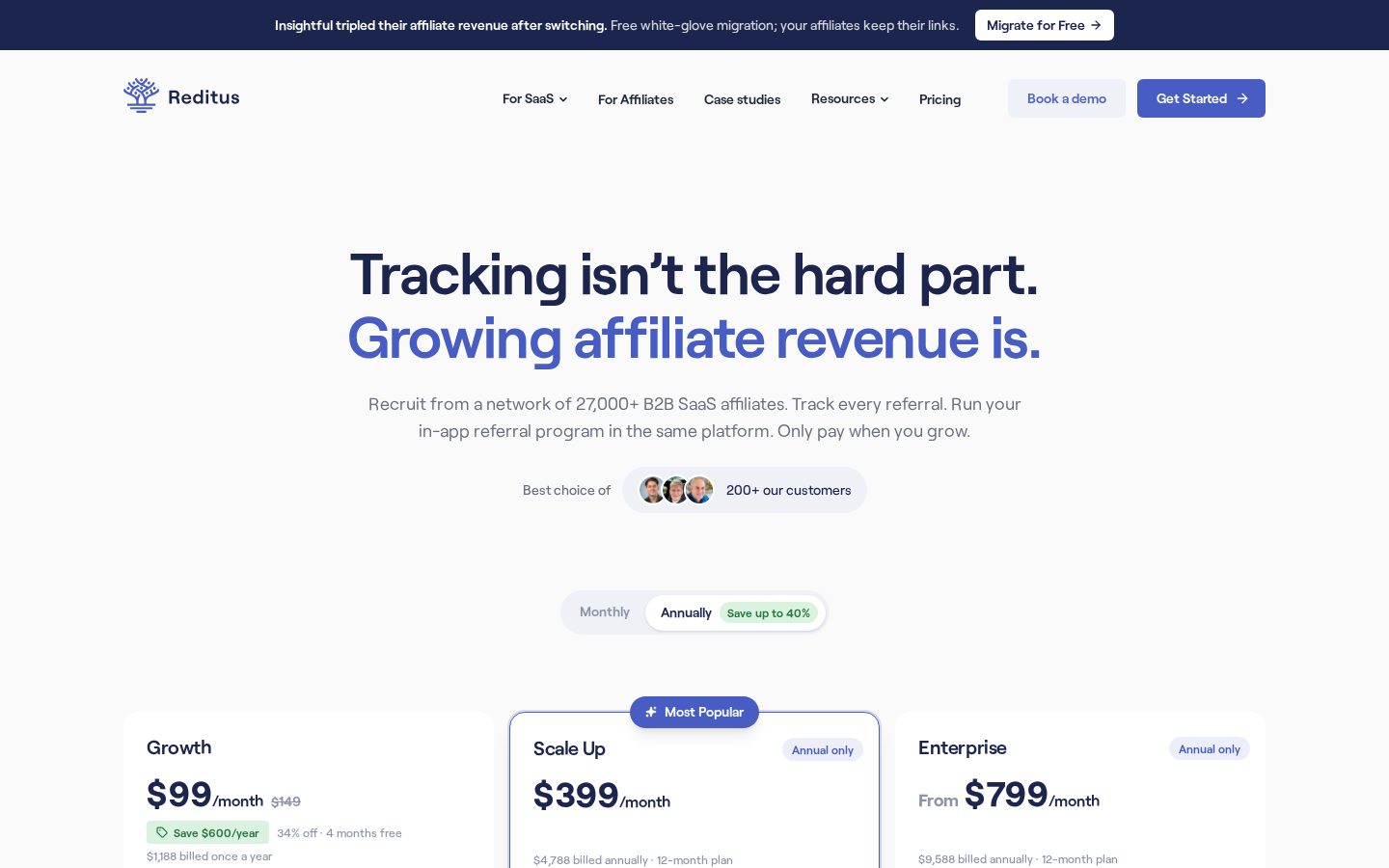Reditus Pricing