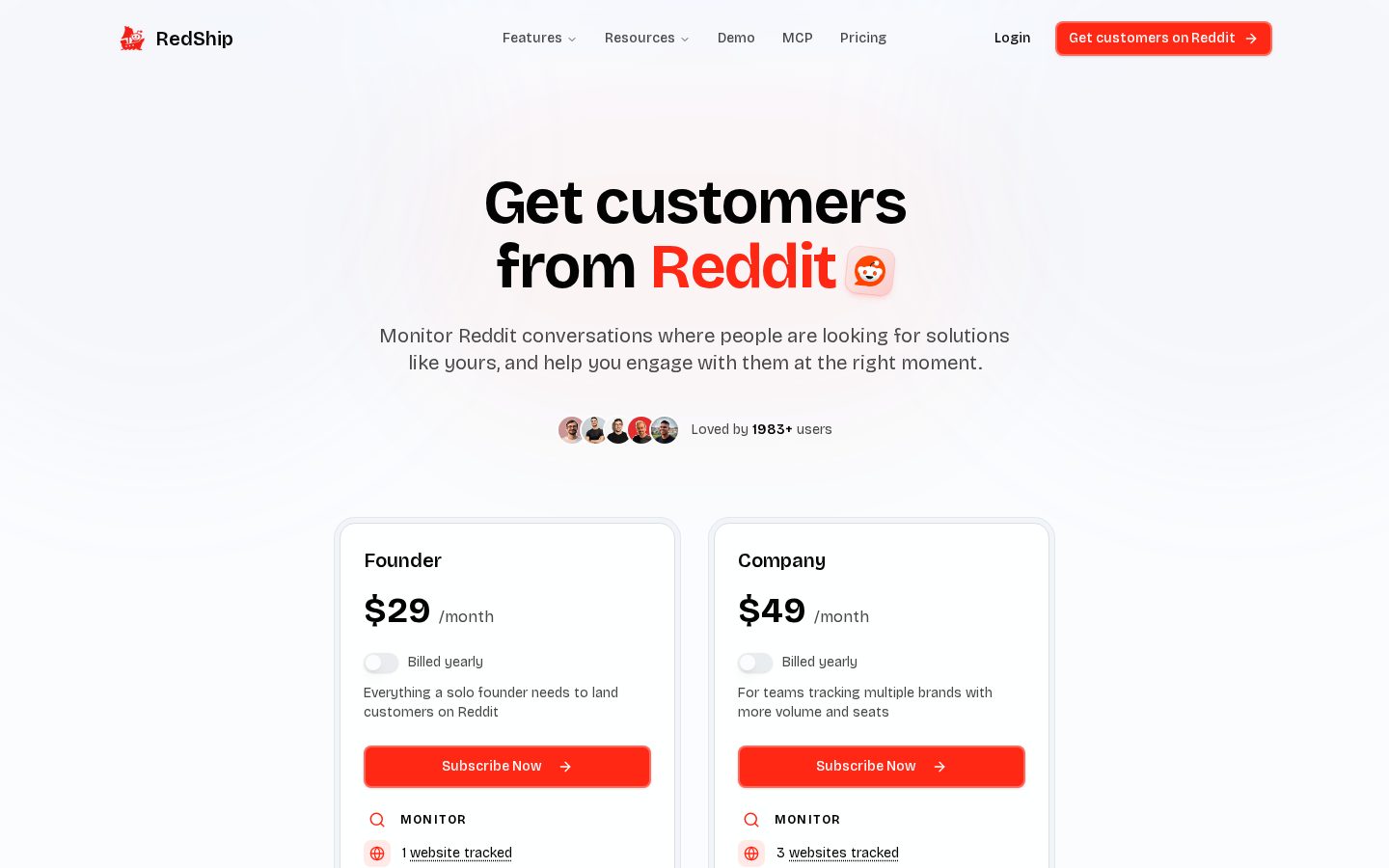 RedShip Pricing