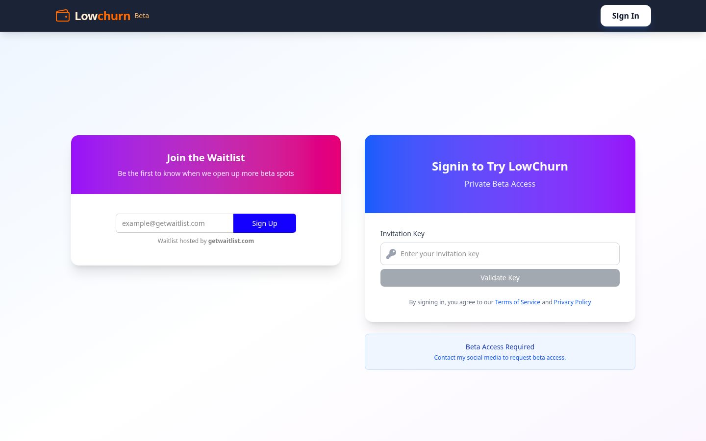 Reduce Customer Churn with LowChurn.com Pricing