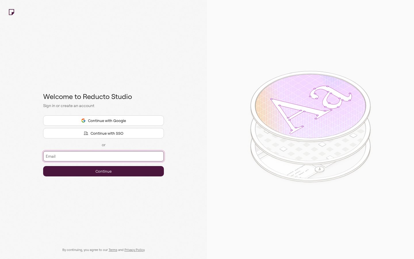 Reducto Studio Homepage