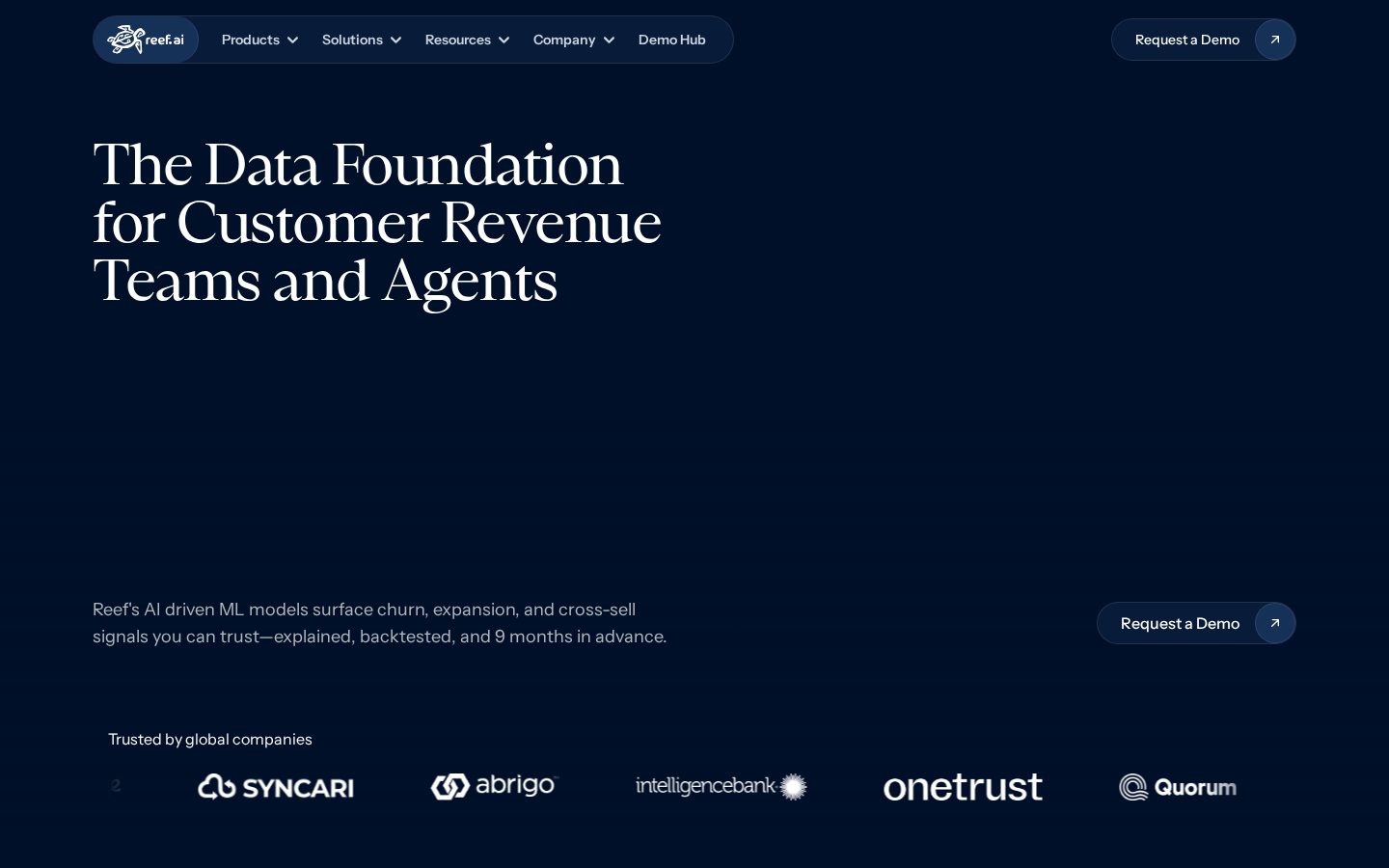 Reef AI Homepage