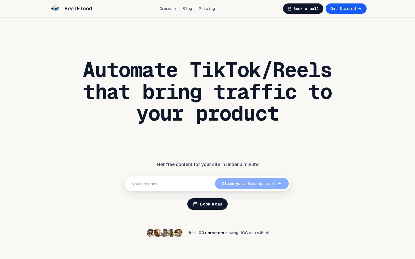 ReelFlood Homepage