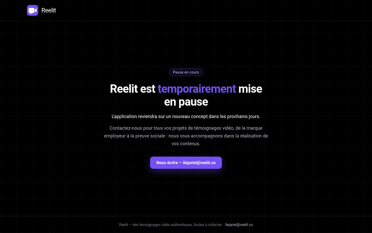 Reelit Homepage