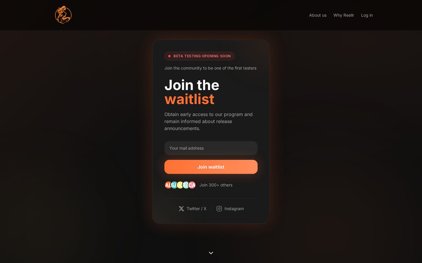 Reellr Homepage
