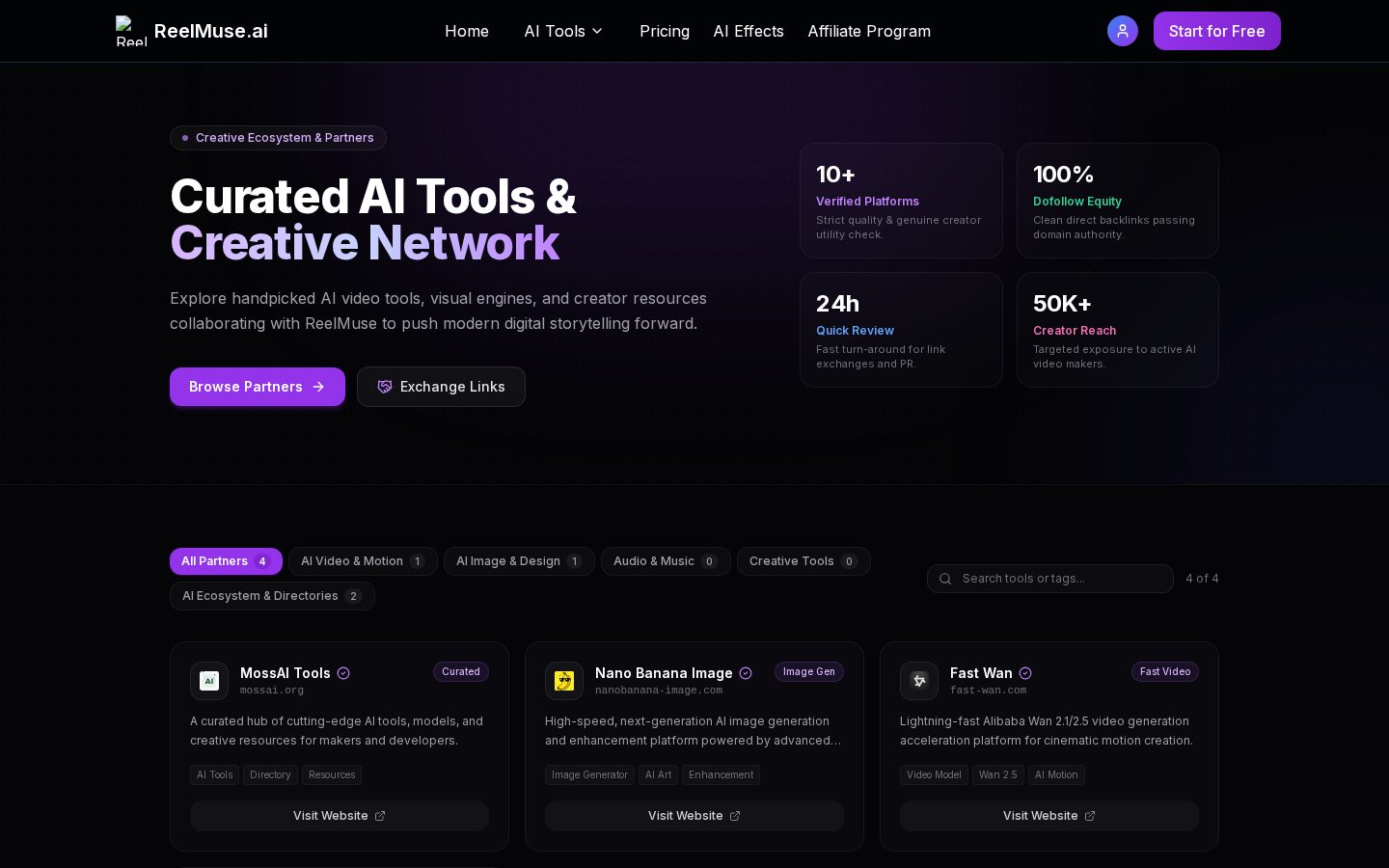 ReelMuse Homepage