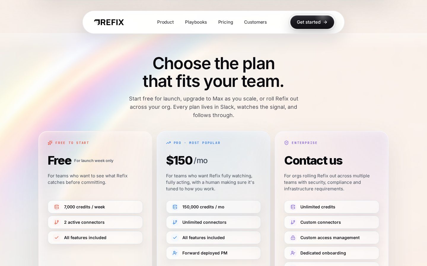 Refix AI Pricing