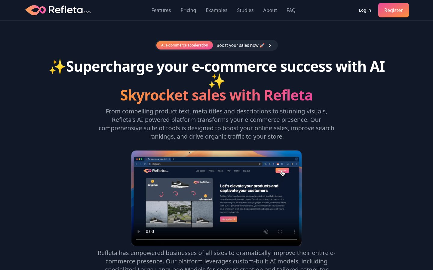 Refleta Homepage