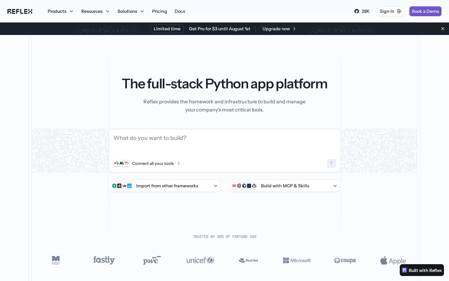 Reflex Homepage