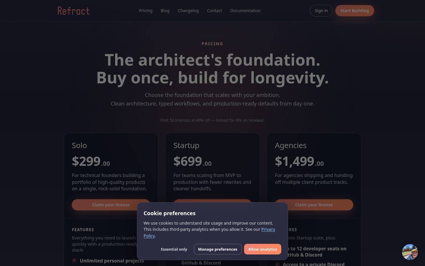 Refract Pricing