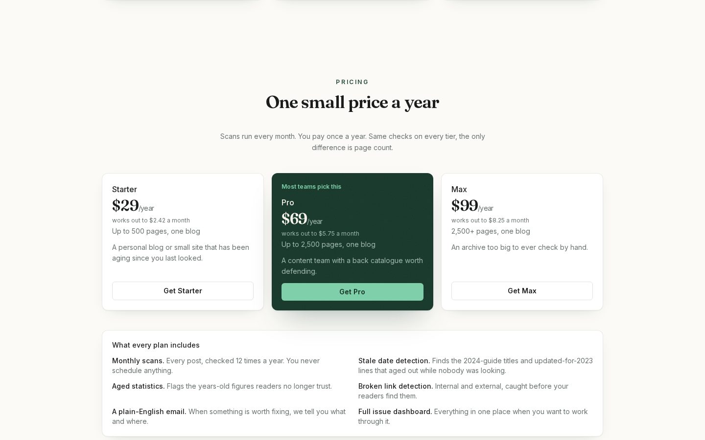 Refreshen Pricing