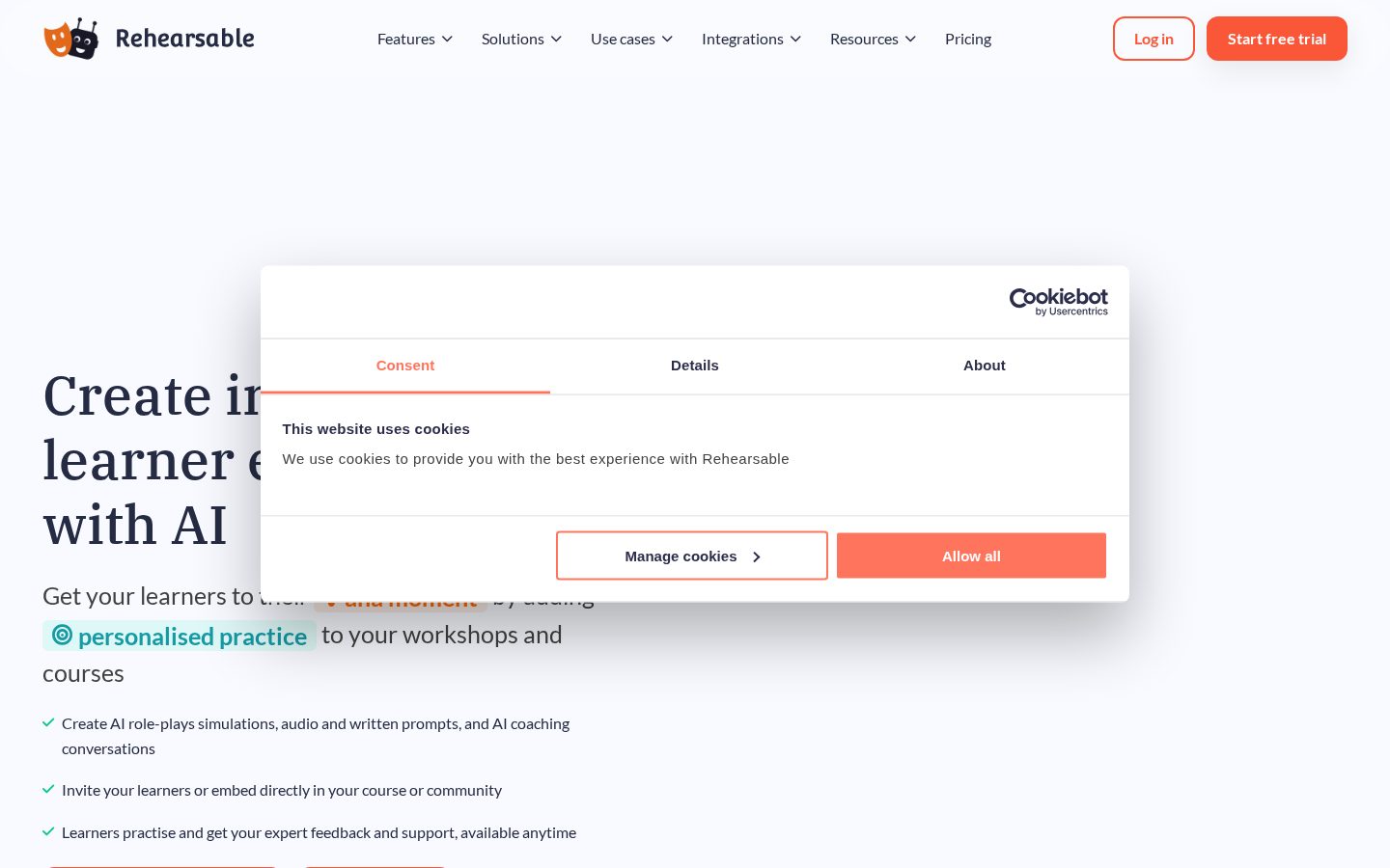 Rehearsable Homepage