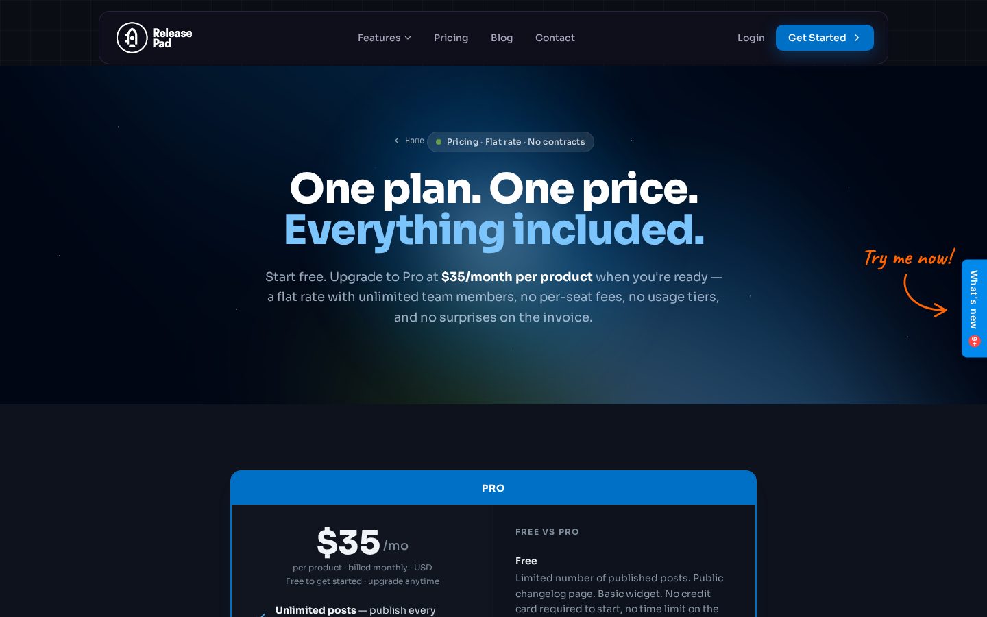 ReleasePad Pricing