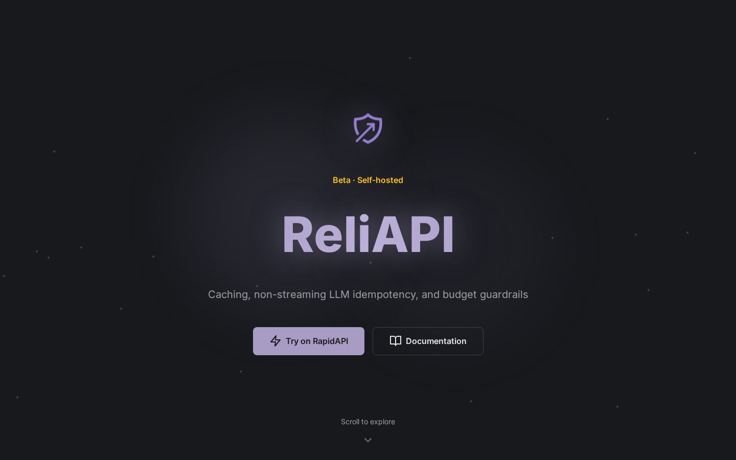 ReliAPI Homepage