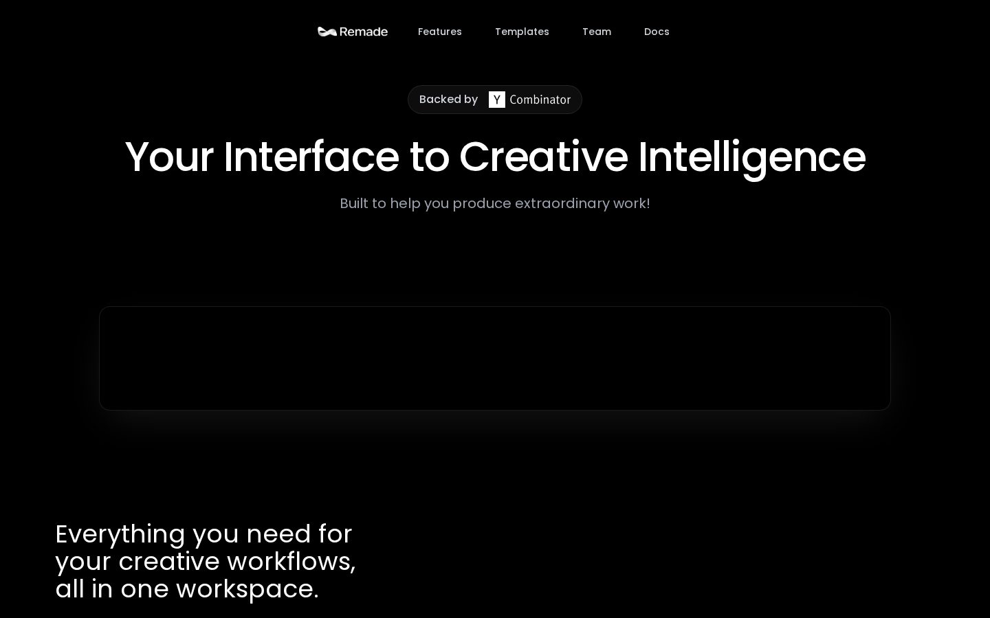 Remade Homepage